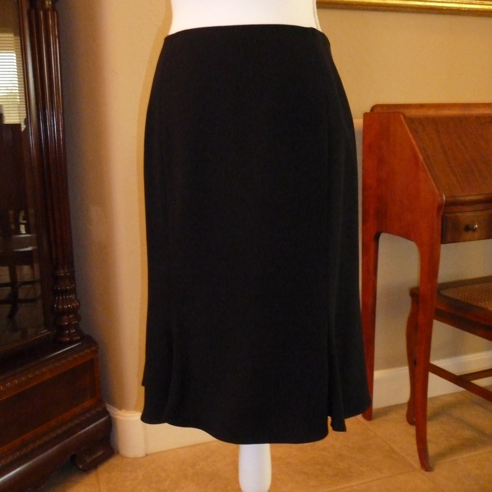 Black Fit and Flare Skirt As New sz 14
